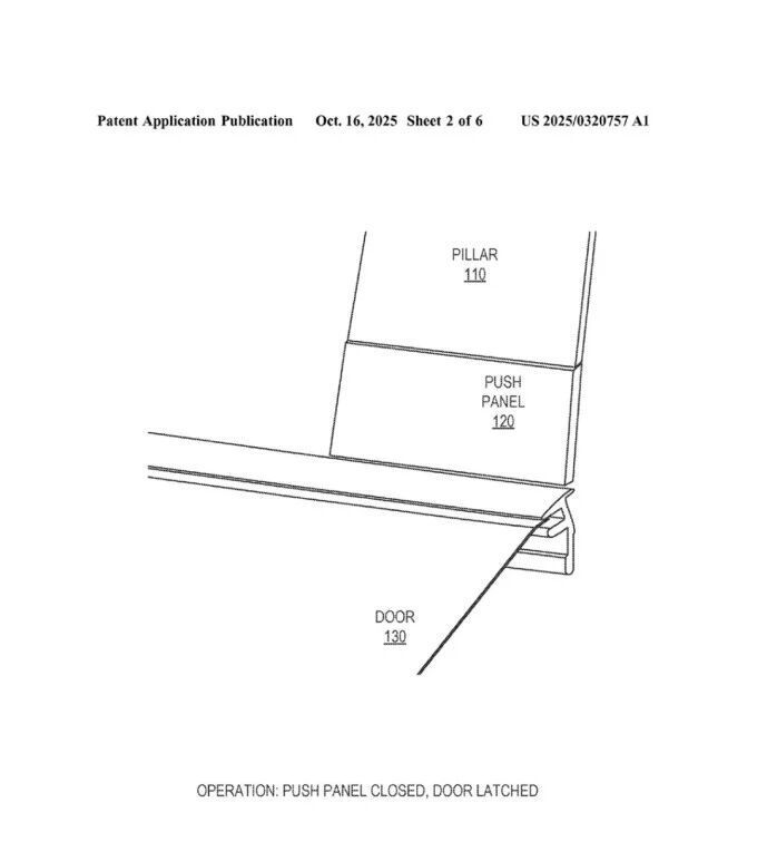 頂住壓力徹底取消門把手,特斯拉全新門把手專利曝光,風阻安全如何選? 圖片